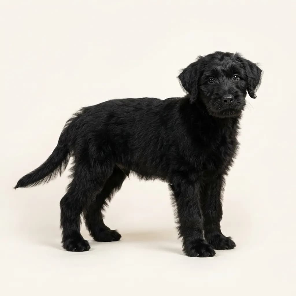 Black Bouvier des Flandres — coat colour and appearance