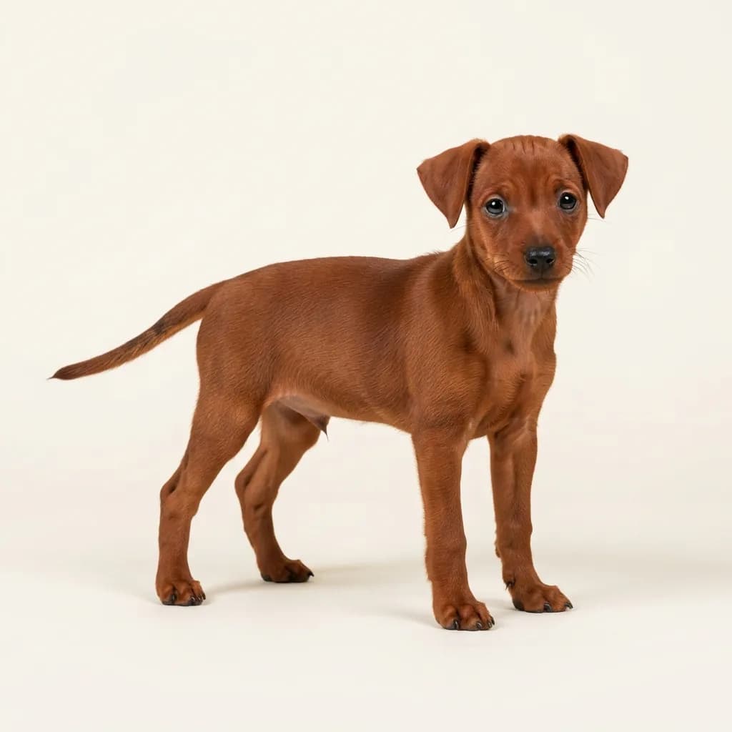 Red Miniature Pinscher — coat colour and appearance