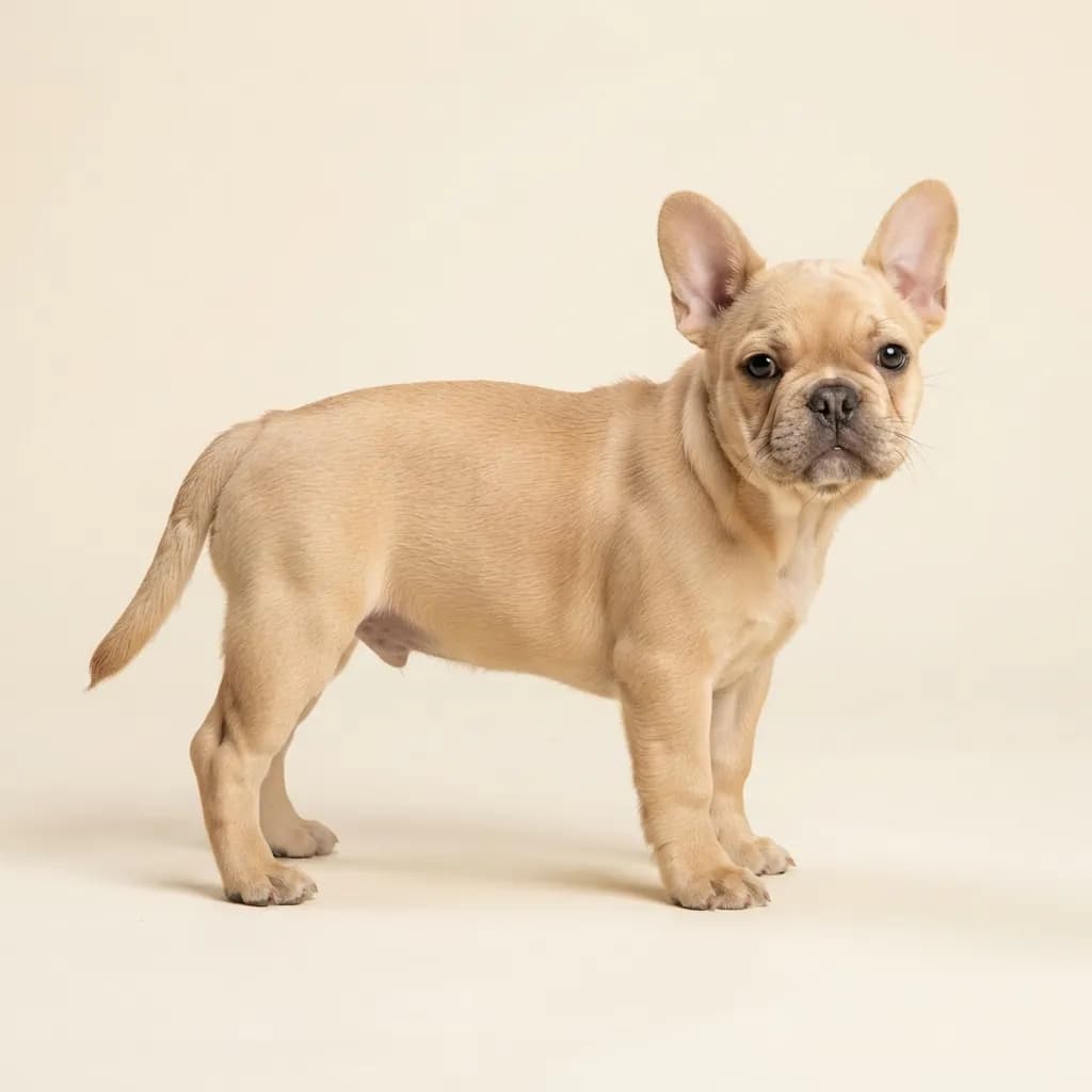 Französische Bulldogge in Falbfarben — Fellfarbe und Aussehen