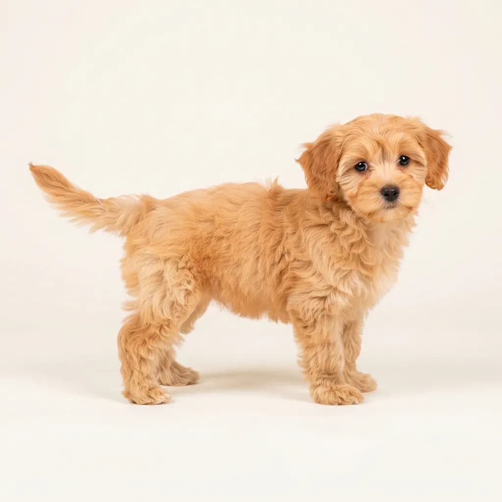 Apricot Yorkiepoo — coat colour and appearance