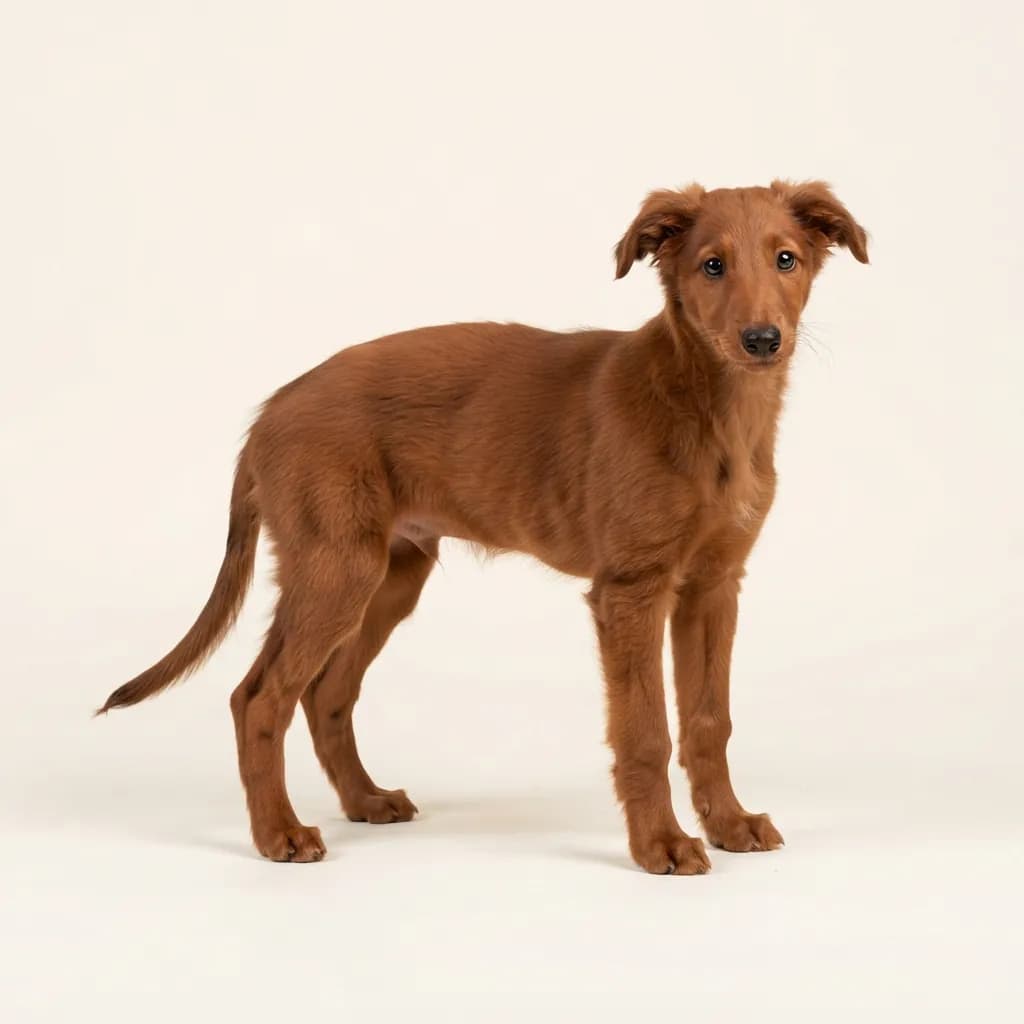 Silken Windhound in Rot — Fellfarbe und Aussehen