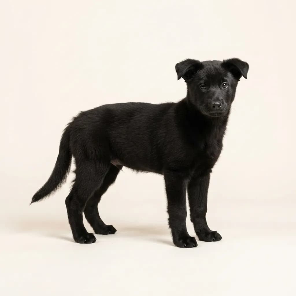 Alaskan Husky in Schwarz — Fellfarbe und Aussehen