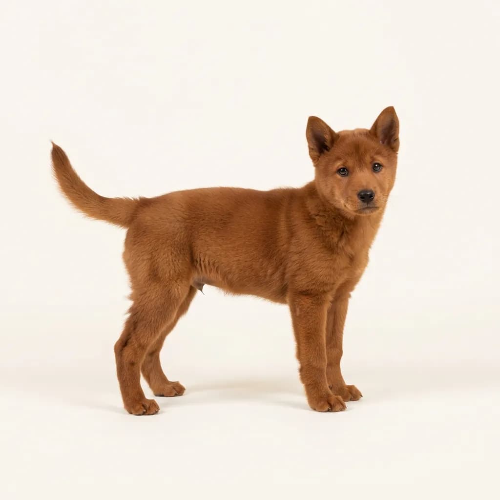 Jindo in Rot — Fellfarbe und Aussehen