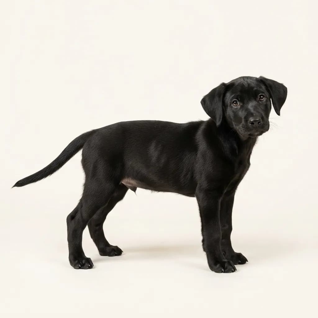 Treeing Tennessee Brindle in Schwarz — Fellfarbe und Aussehen
