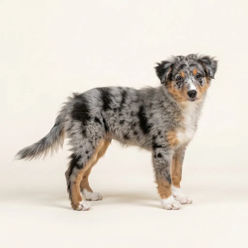 Mudi in Blue Merle — Fellfarbe und Aussehen