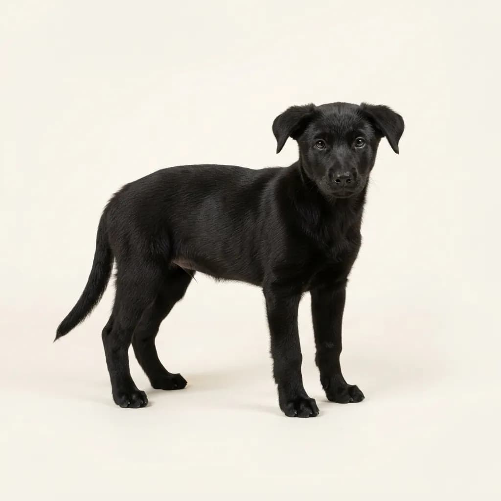 Koolie (Australian Koolie) in Schwarz — Fellfarbe und Aussehen