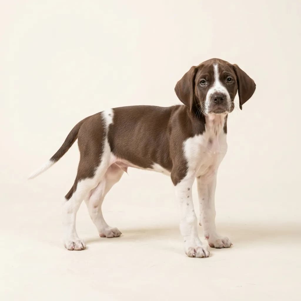 English Pointer in Braun-Weiß — Fellfarbe und Aussehen