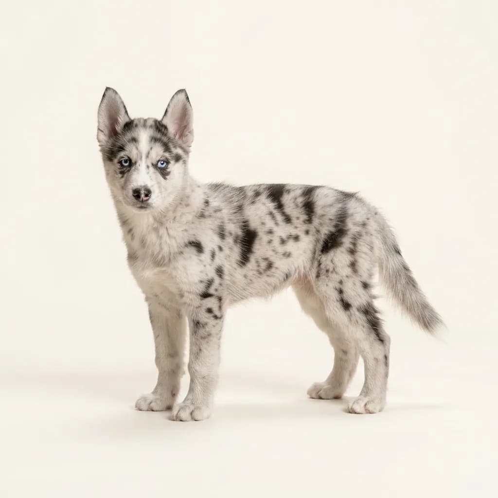 Merle Siberian Husky — coat colour and appearance