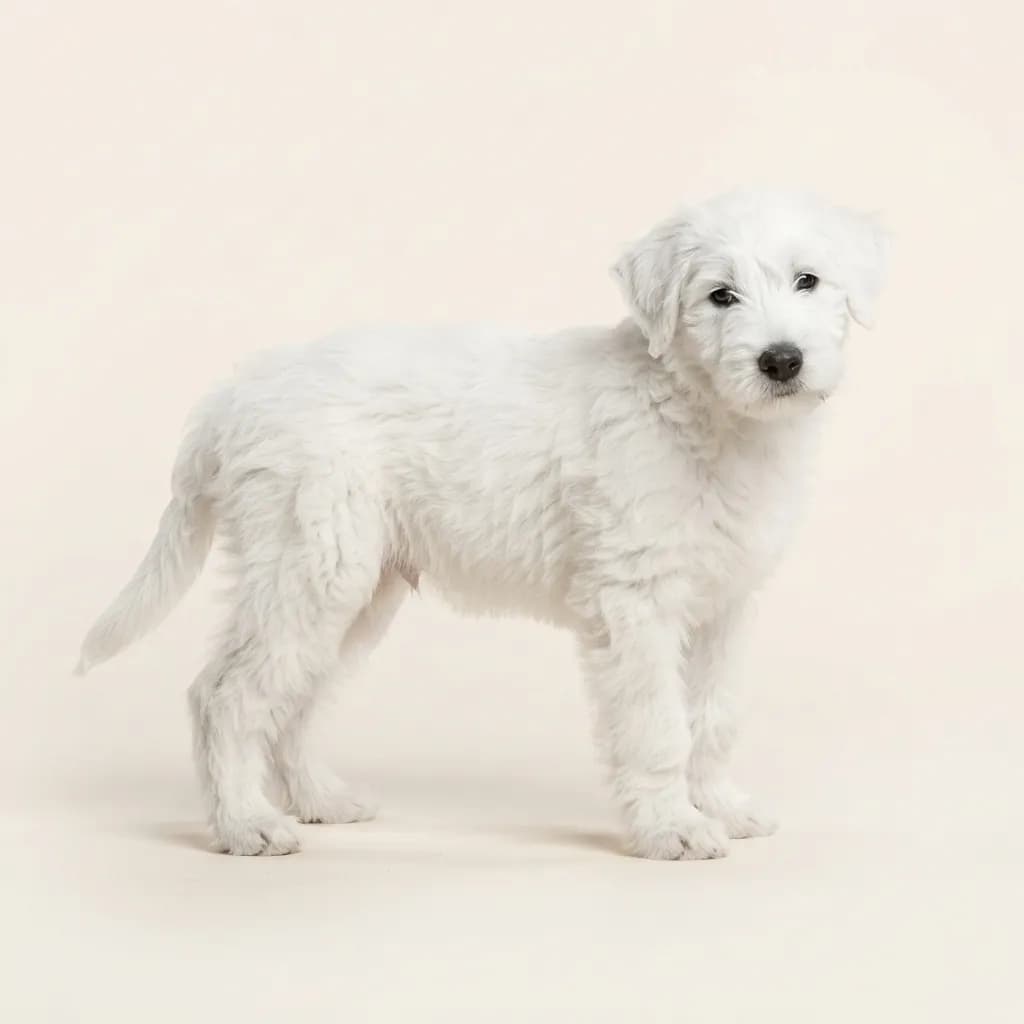 White Bouvier des Flandres — coat colour and appearance
