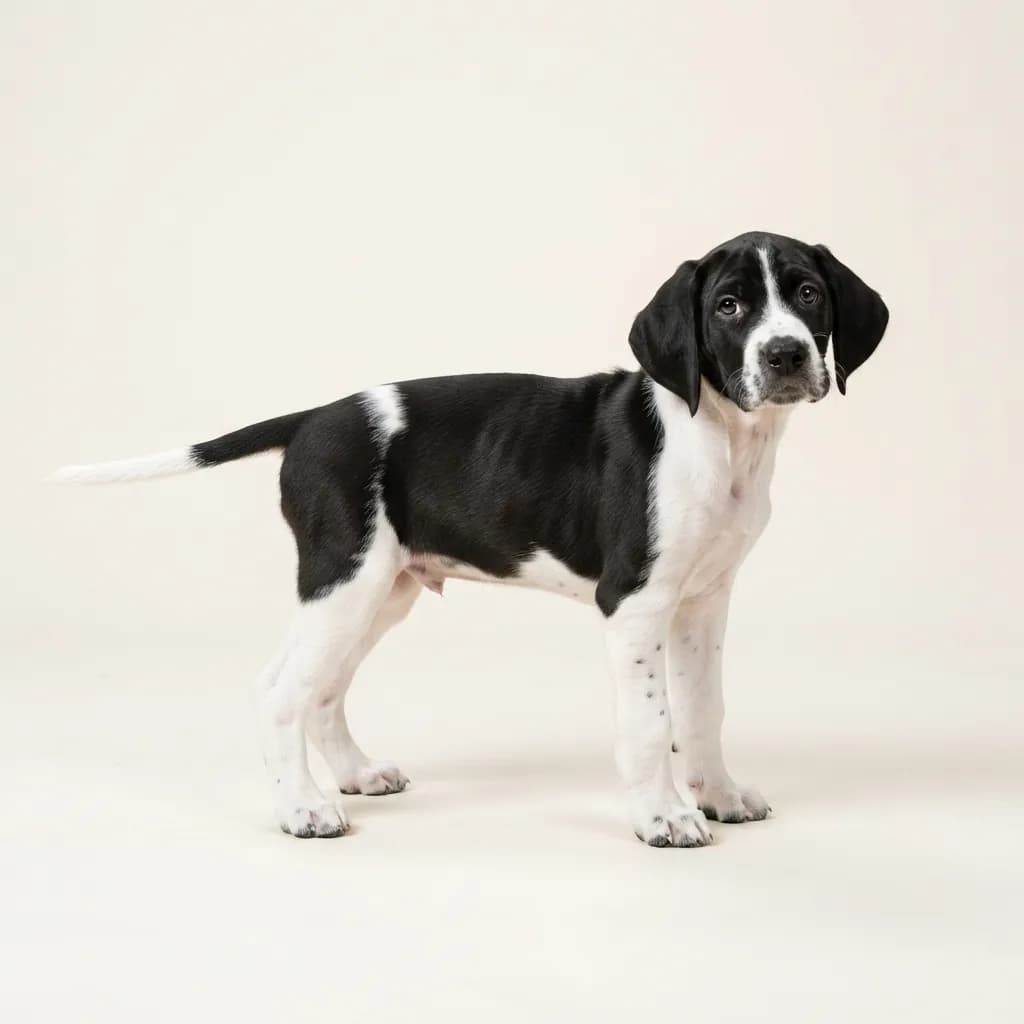 English Pointer in Schwarz-Weiß — Fellfarbe und Aussehen