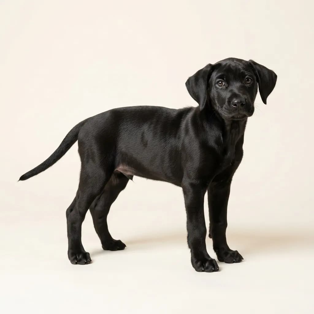 American Leopard Hound in Schwarz — Fellfarbe und Aussehen