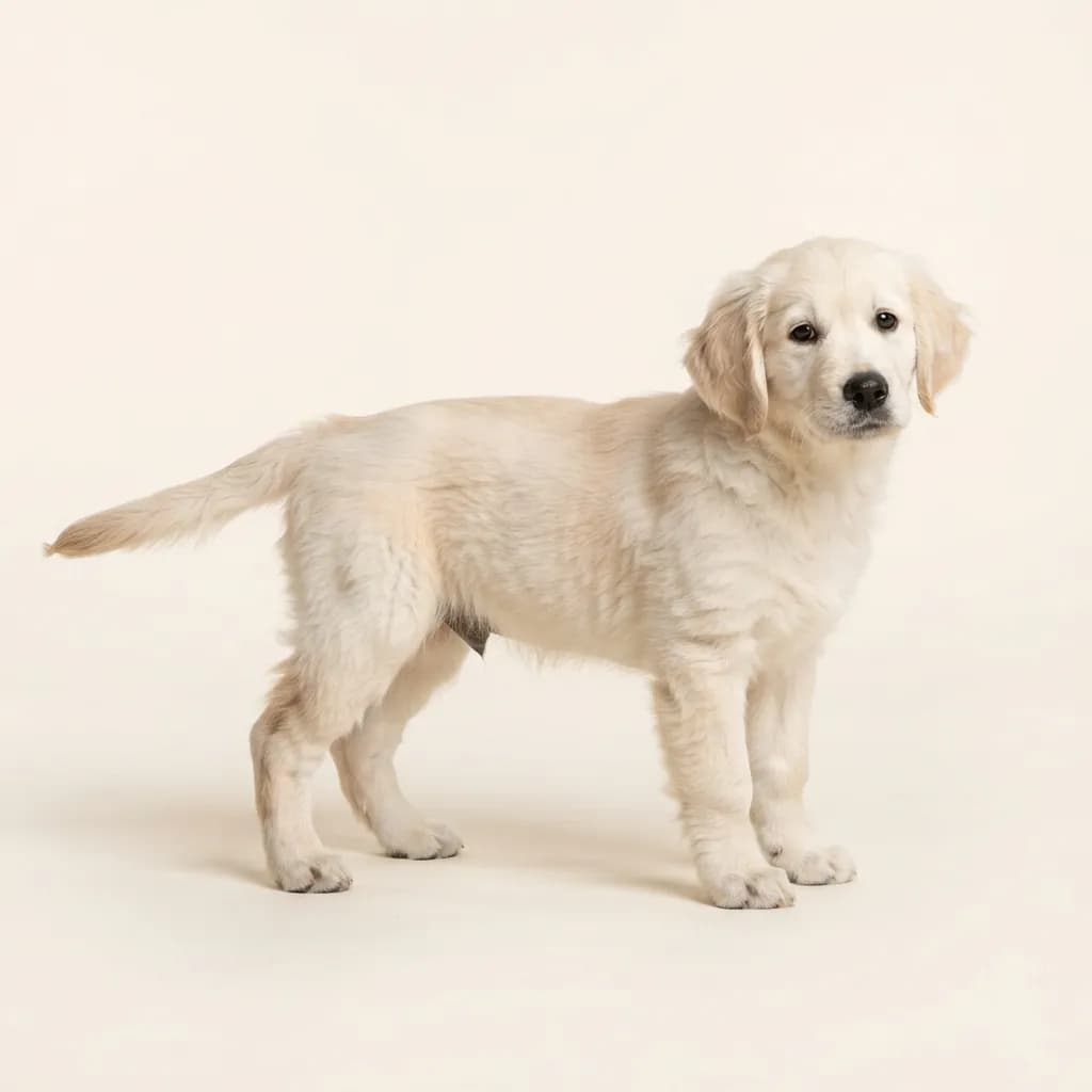 Golden Retriever in Creme — Fellfarbe und Aussehen