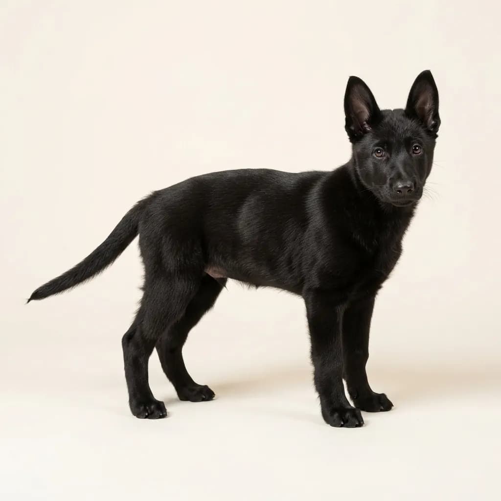 Black Dutch Shepherd — coat colour and appearance