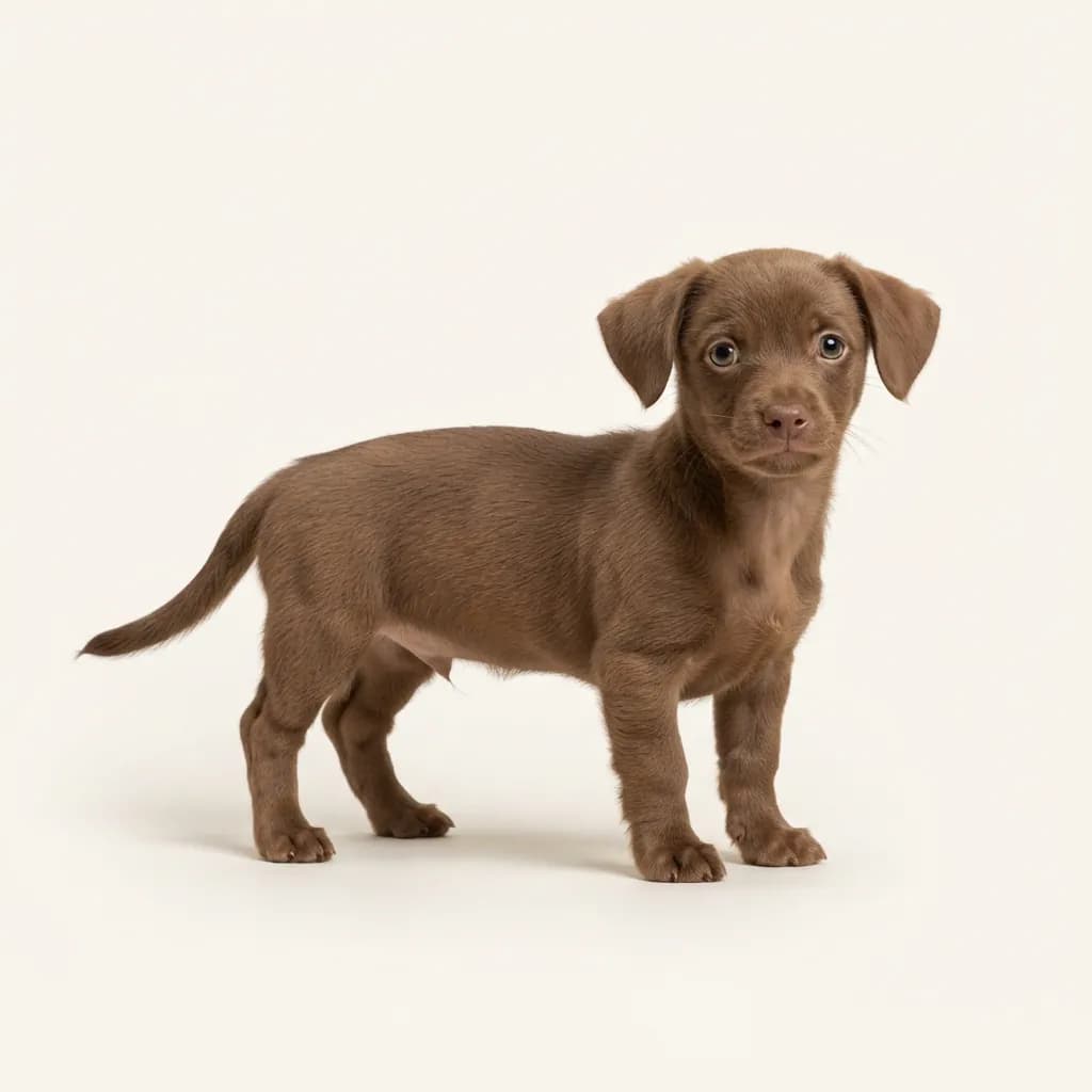 Chiweenie in Braun — Fellfarbe und Aussehen