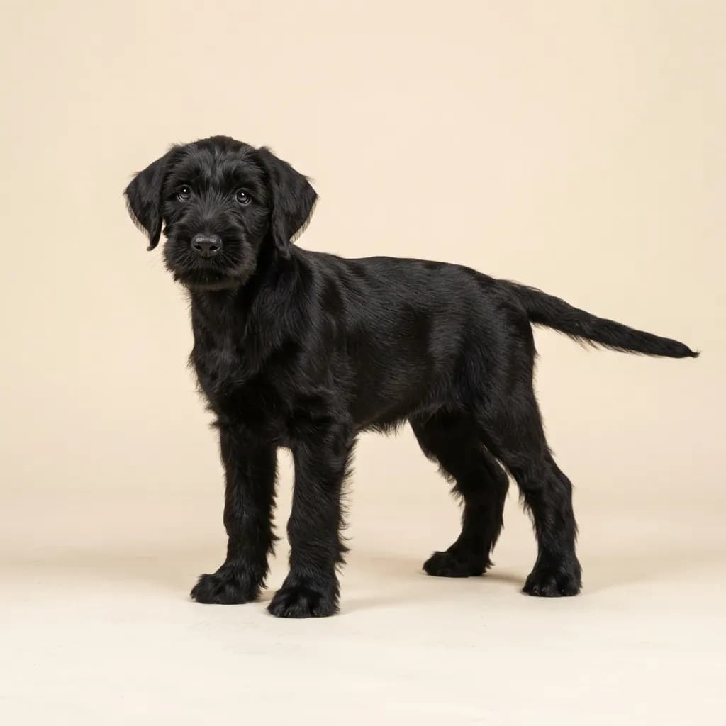 Black Giant Schnauzer — coat colour and appearance