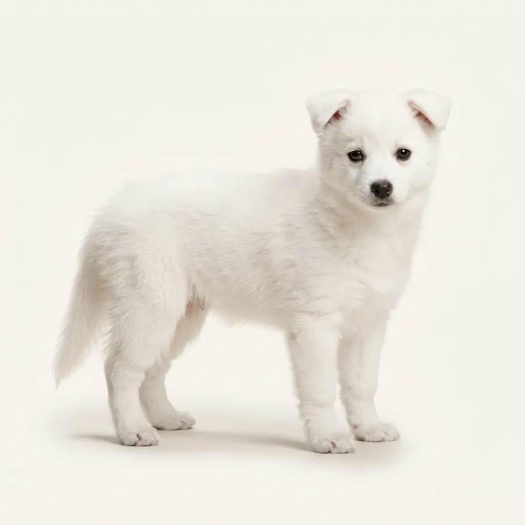 White Pomsky — coat colour and appearance