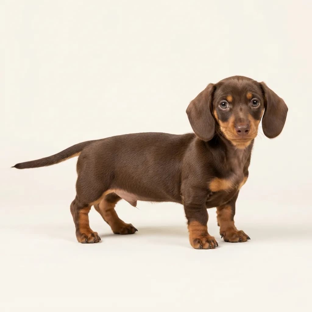 Brown and tan Dachshund — coat colour and appearance