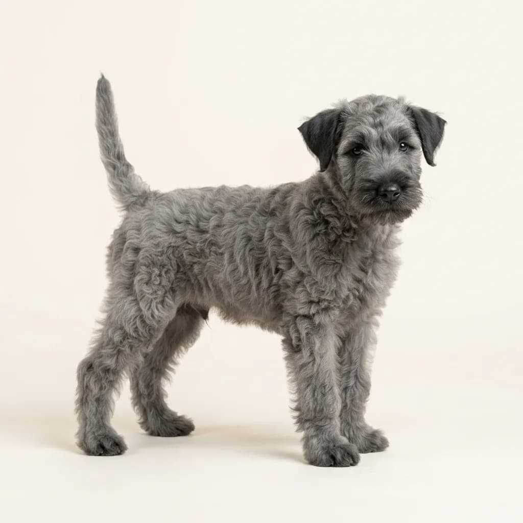 Kerry Blue Terrier in Grau — Fellfarbe und Aussehen