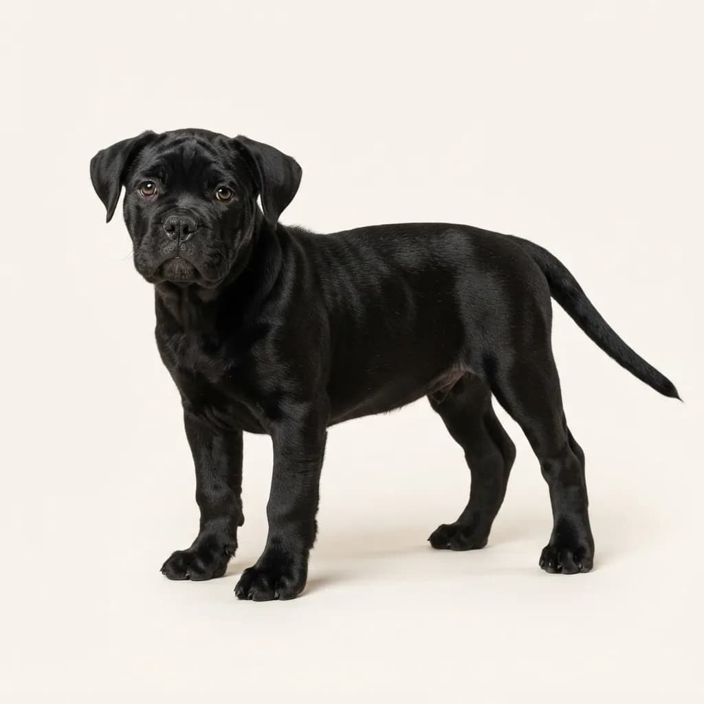 Black Old English Bulldog — coat colour and appearance