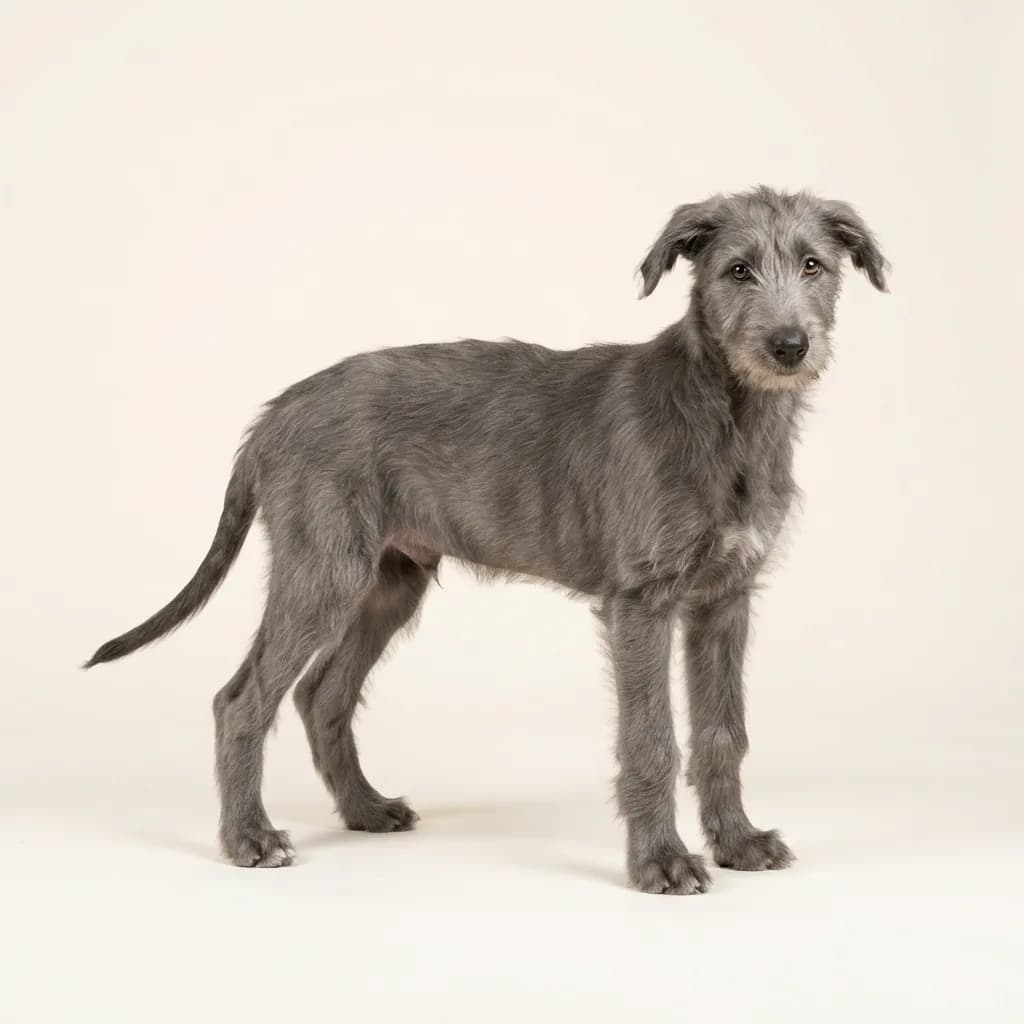 Deerhound in Grau — Fellfarbe und Aussehen