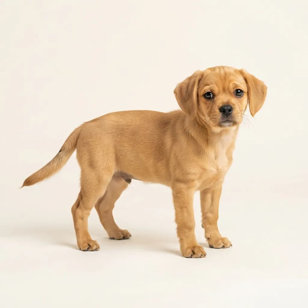 Puggle in Tan — Fellfarbe und Aussehen