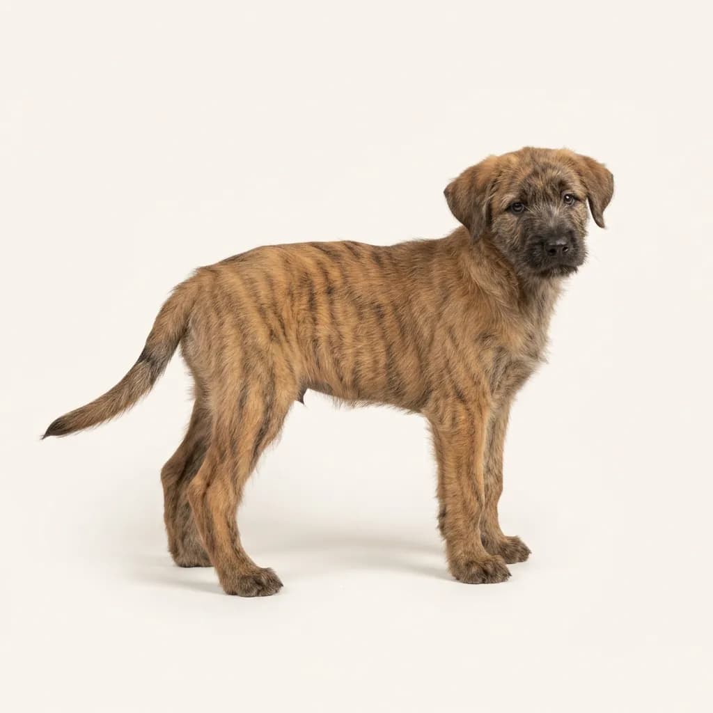 Bouvier des Ardennes in Gestromt — Fellfarbe und Aussehen