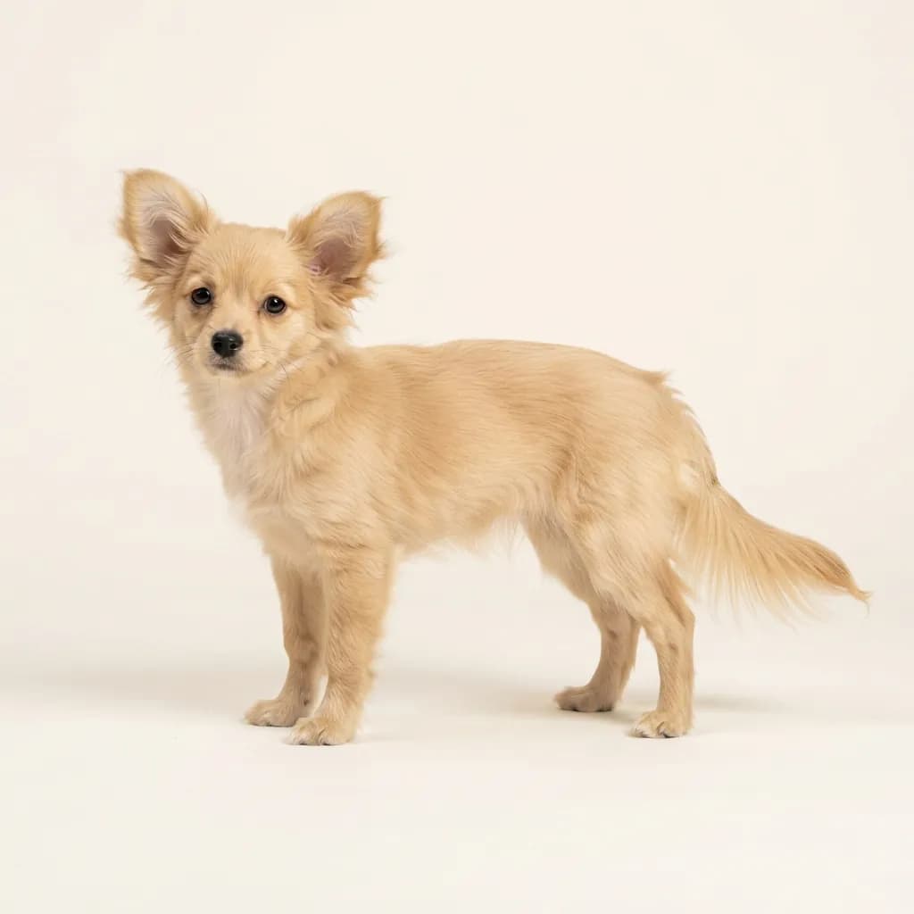Fawn Continental Toy Spaniel (Papillon) — coat colour and appearance