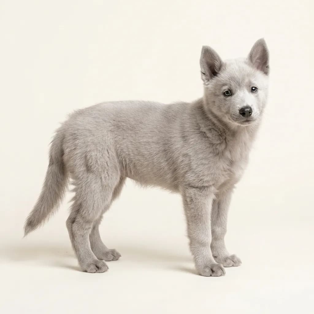 Canadian Eskimo Dog in Silber — Fellfarbe und Aussehen