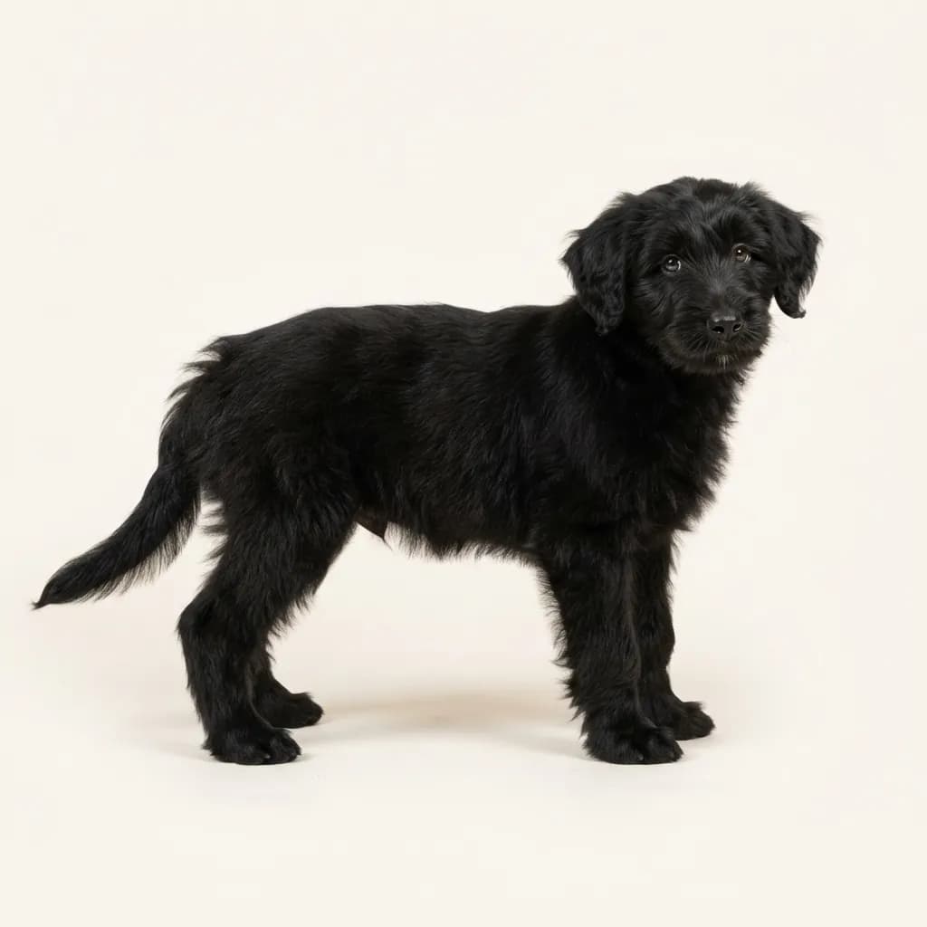 Bearded Collie in Schwarz — Fellfarbe und Aussehen