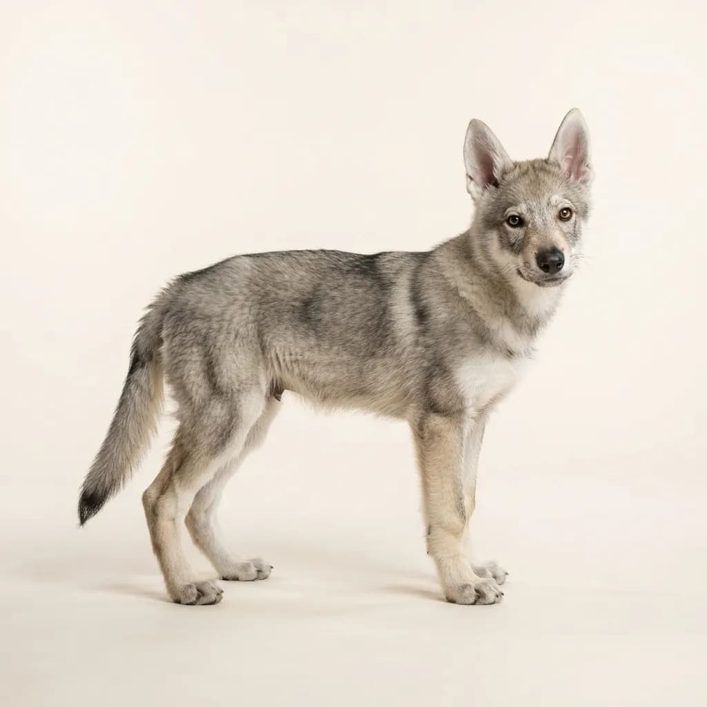 Grey Czechoslovakian Wolfdog — coat colour and appearance