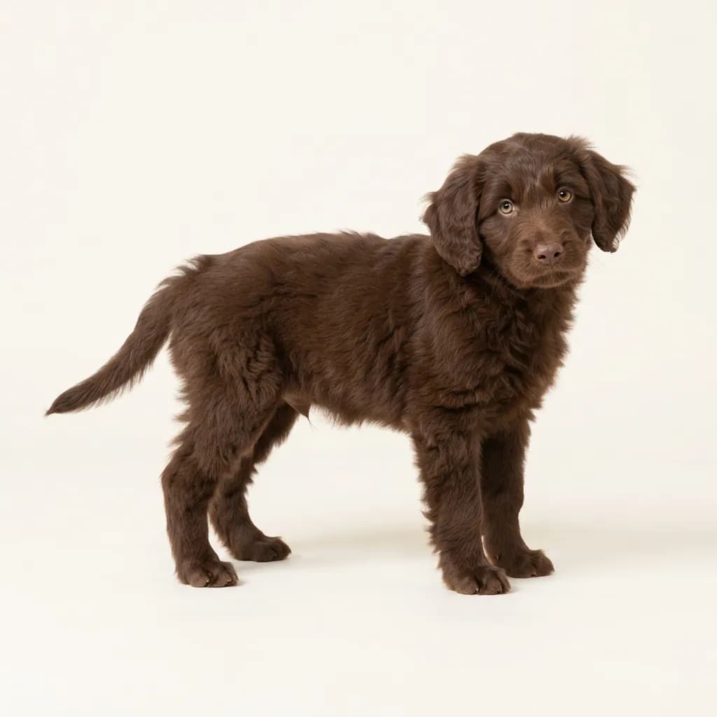 Chocolate Tollerdoodle — coat colour and appearance