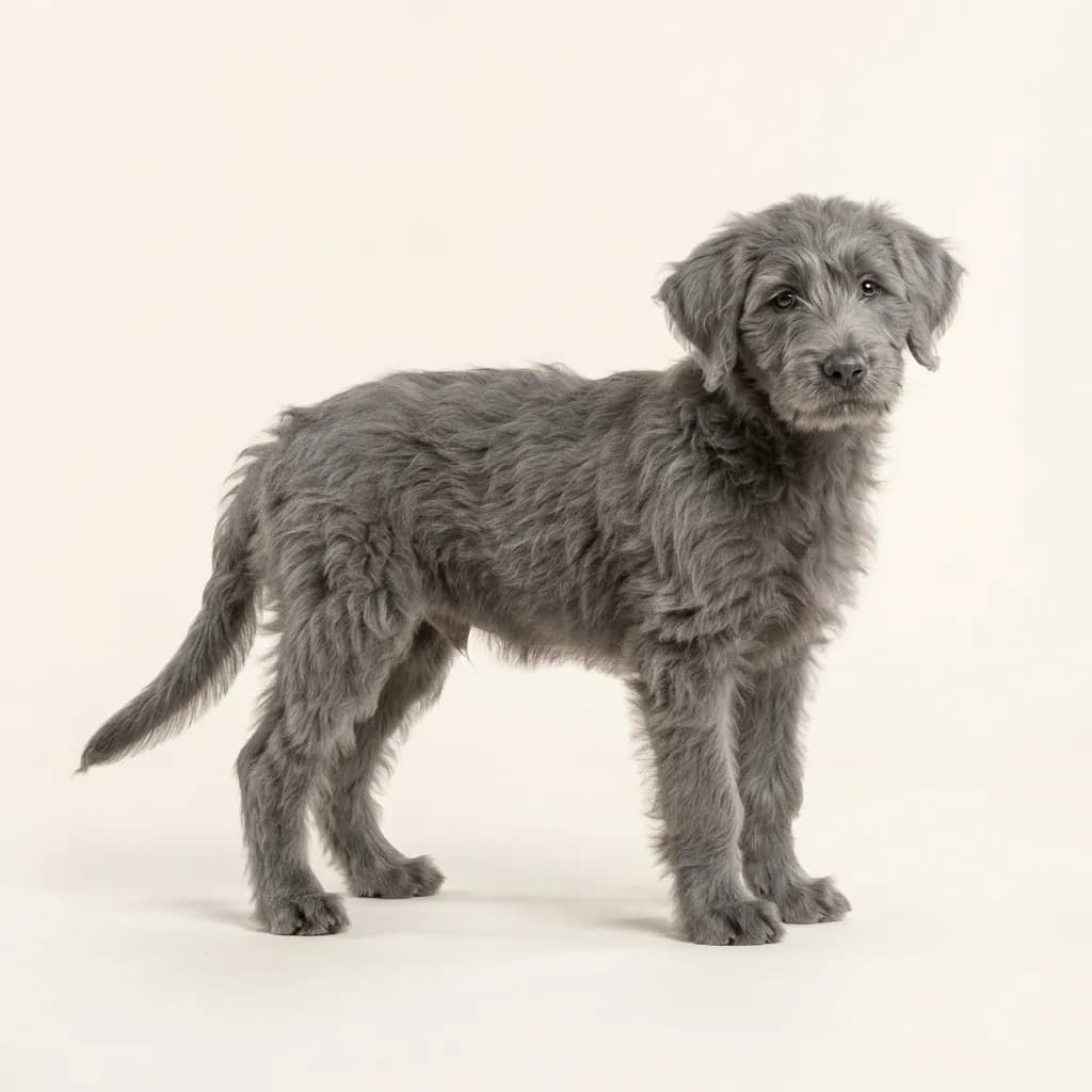 Grey Bergamasco Shepherd Dog — coat colour and appearance