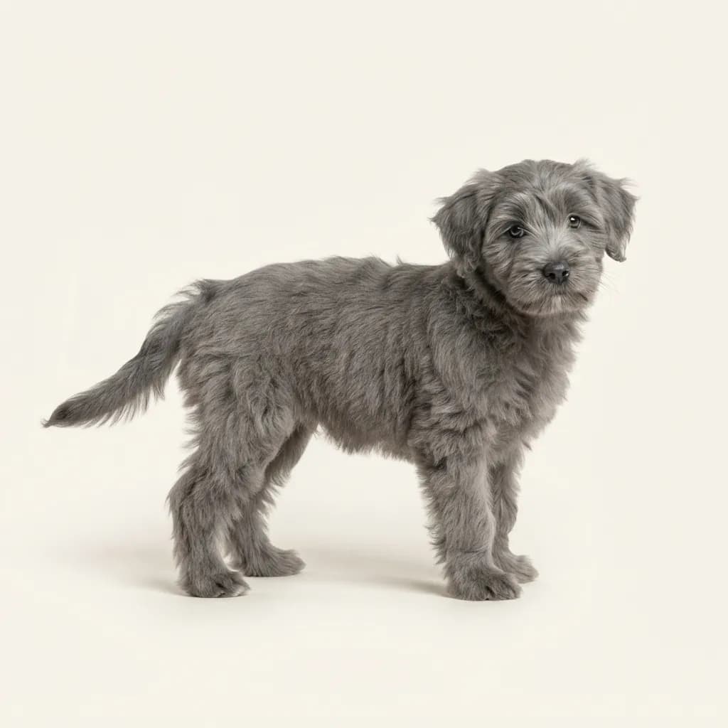 Tibet Terrier in Grau — Fellfarbe und Aussehen