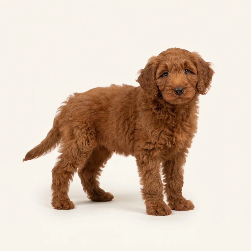 Red Australian Labradoodle — coat colour and appearance