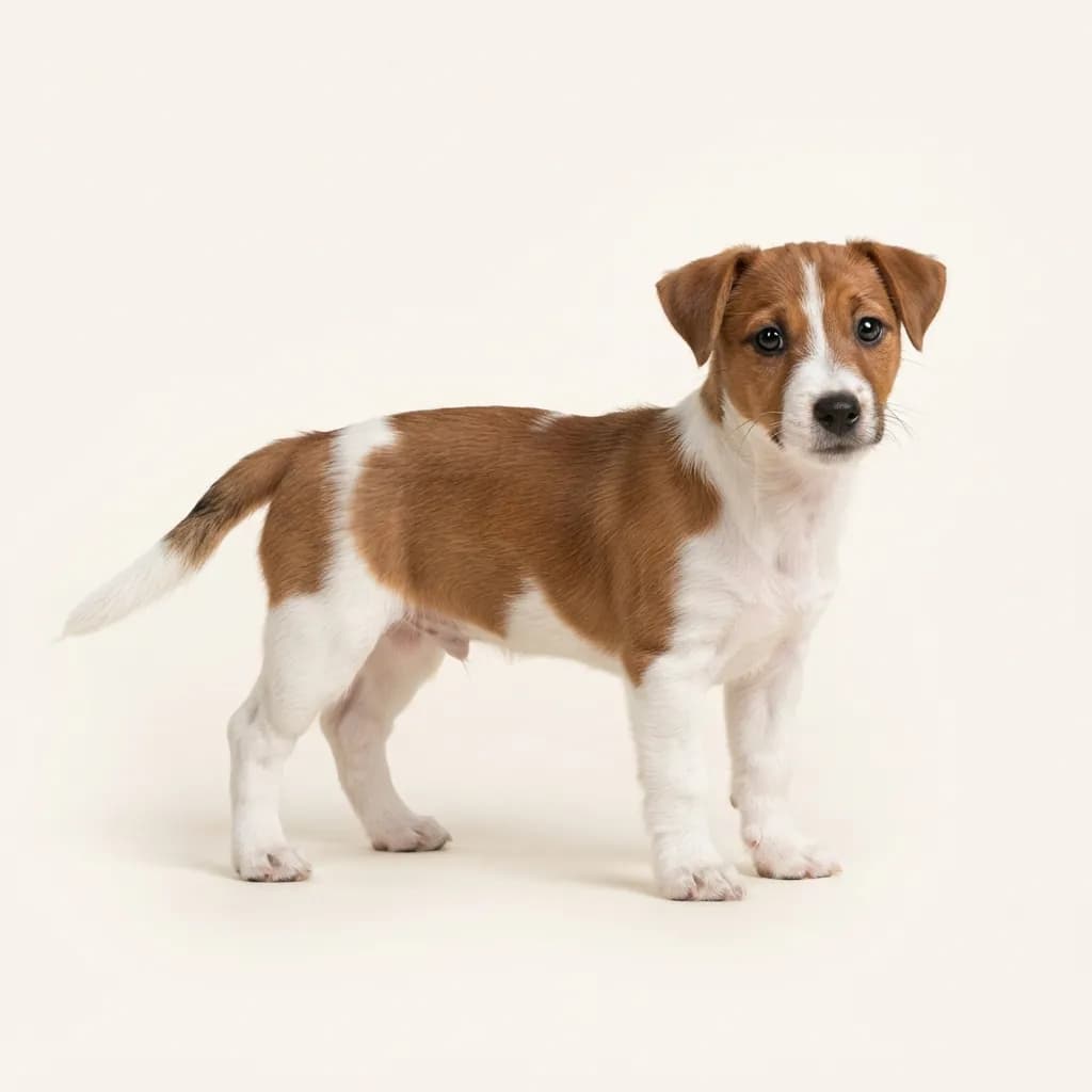 Jack Russell Terrier in Braun-Weiß — Fellfarbe und Aussehen