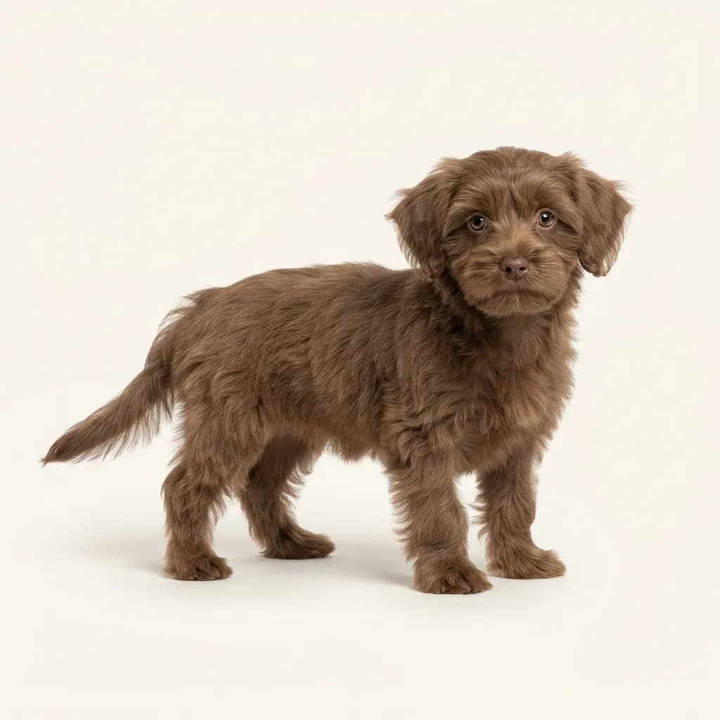 Brown Yorkiepoo — coat colour and appearance