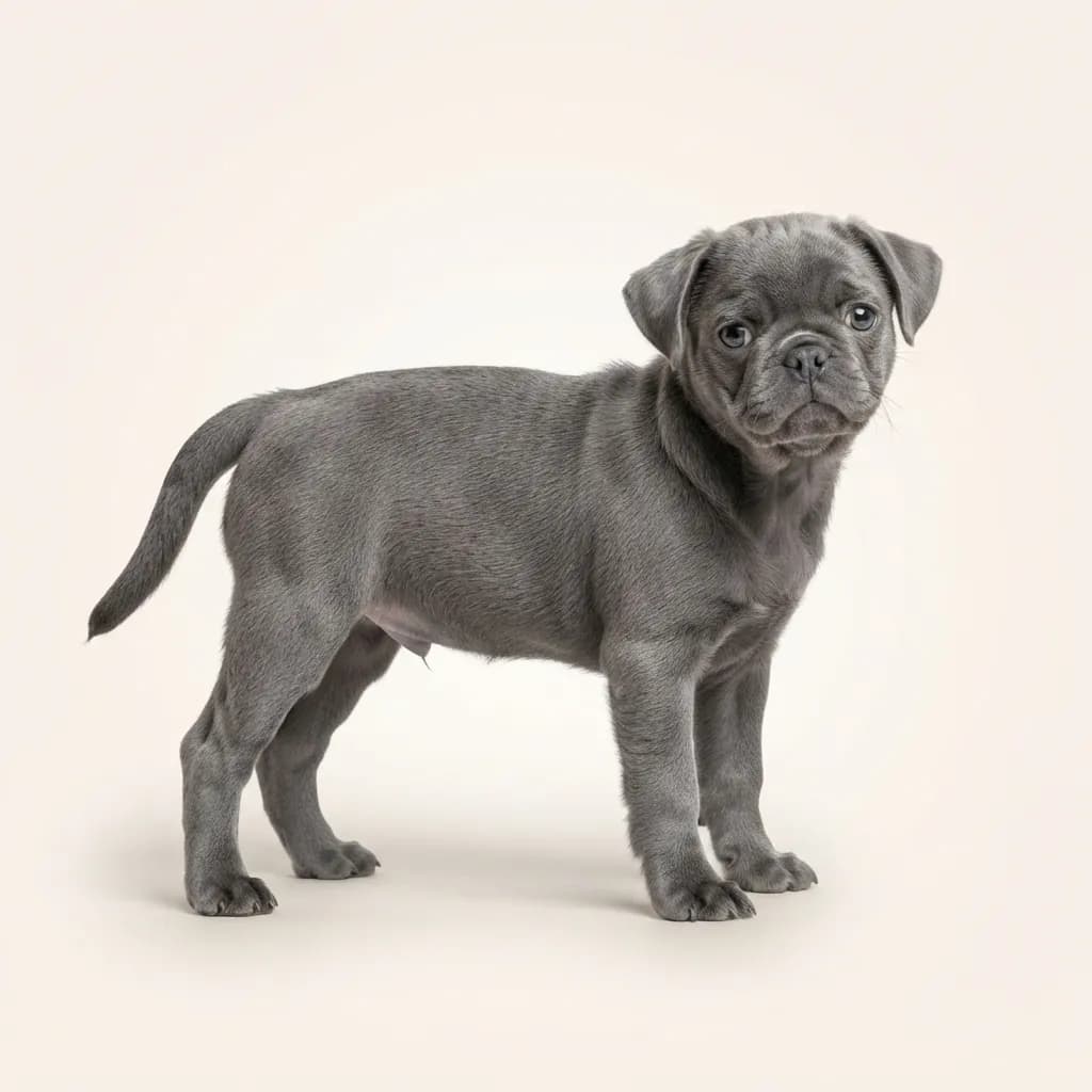 Blue Pug — coat colour and appearance