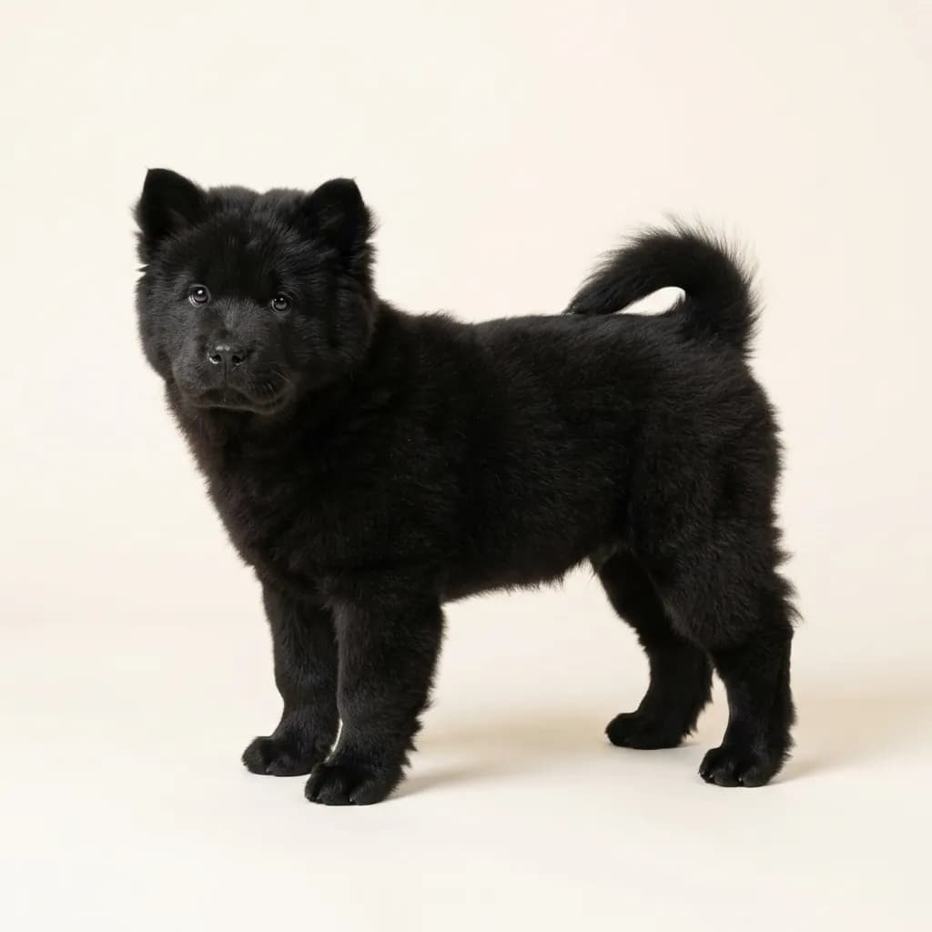 Chow Chow in Schwarz — Fellfarbe und Aussehen