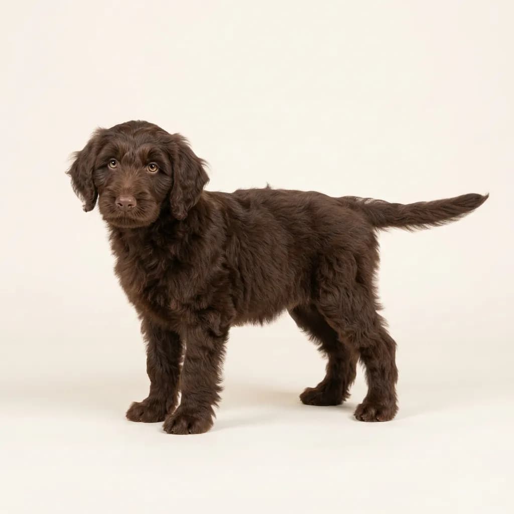 Chocolate Australian Labradoodle — coat colour and appearance