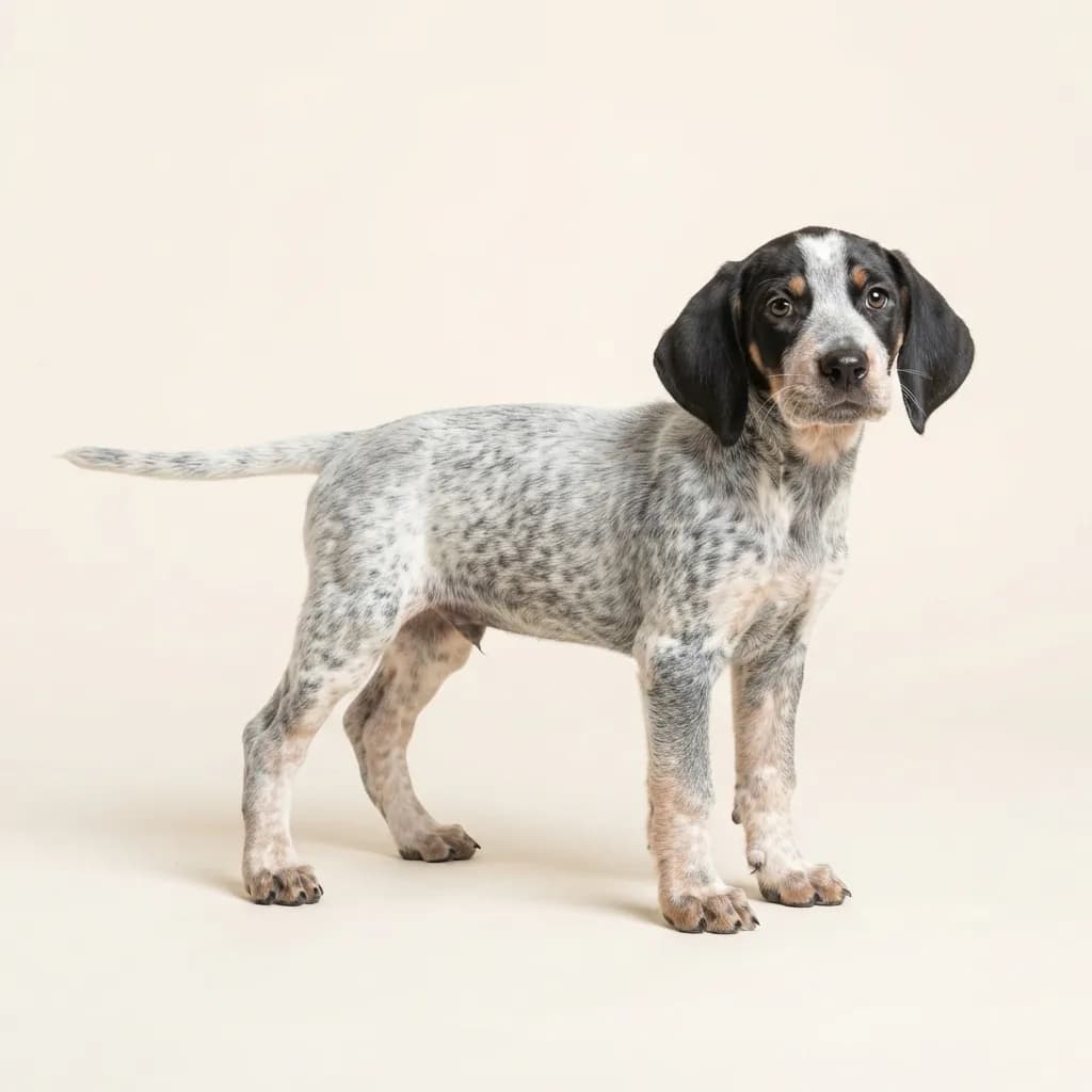 American English Coonhound in Schimmel — Fellfarbe und Aussehen