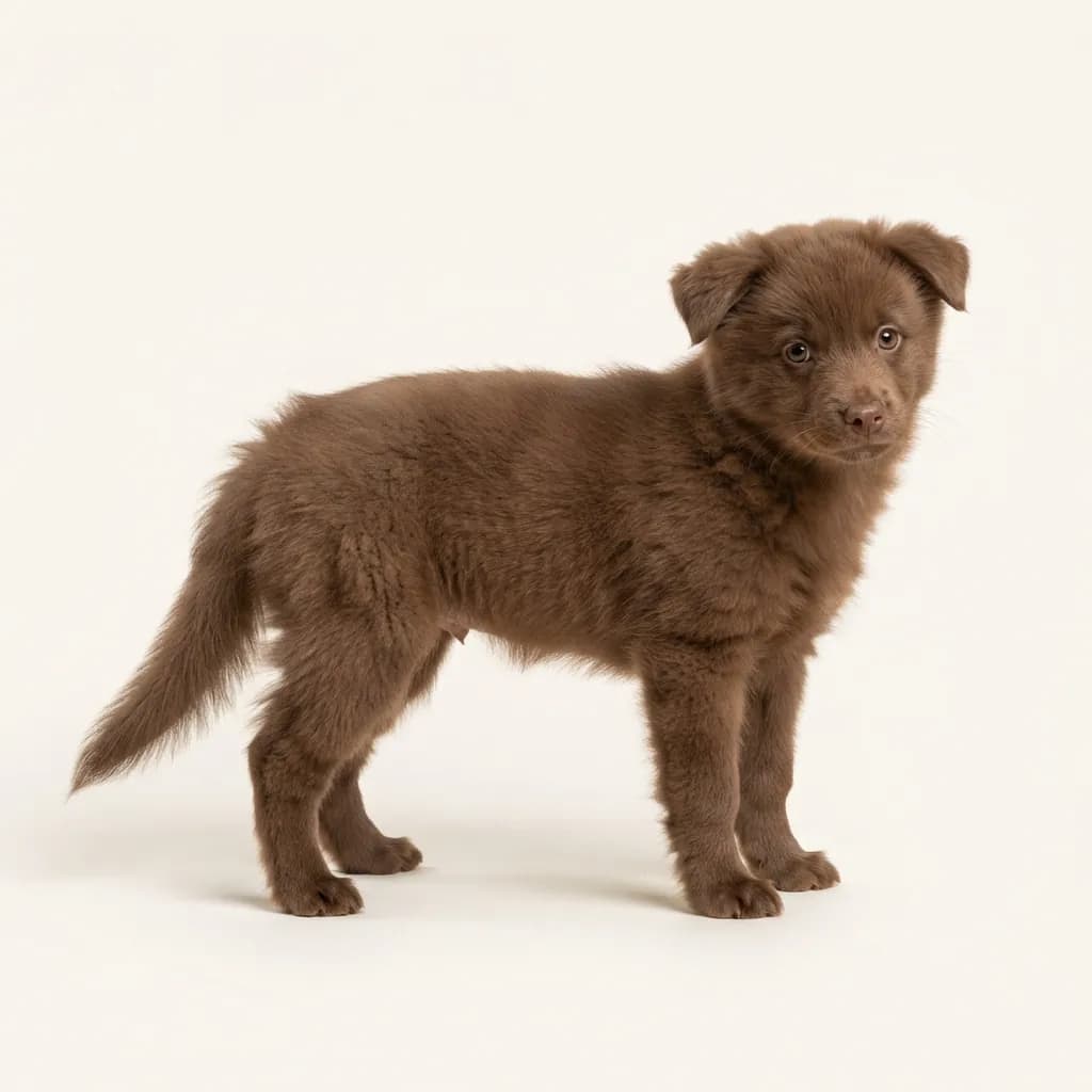 Brown Pomsky — coat colour and appearance