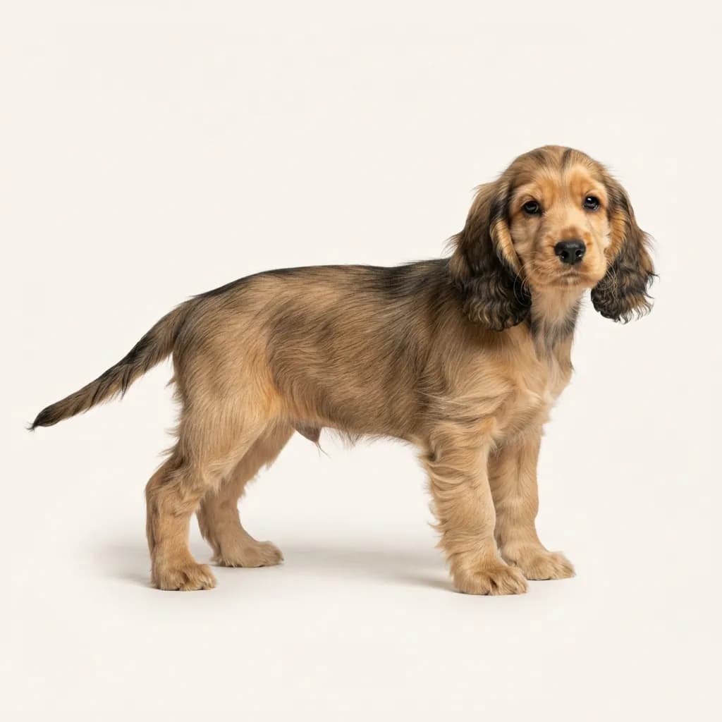 English Cocker Spaniel in Zobel — Fellfarbe und Aussehen