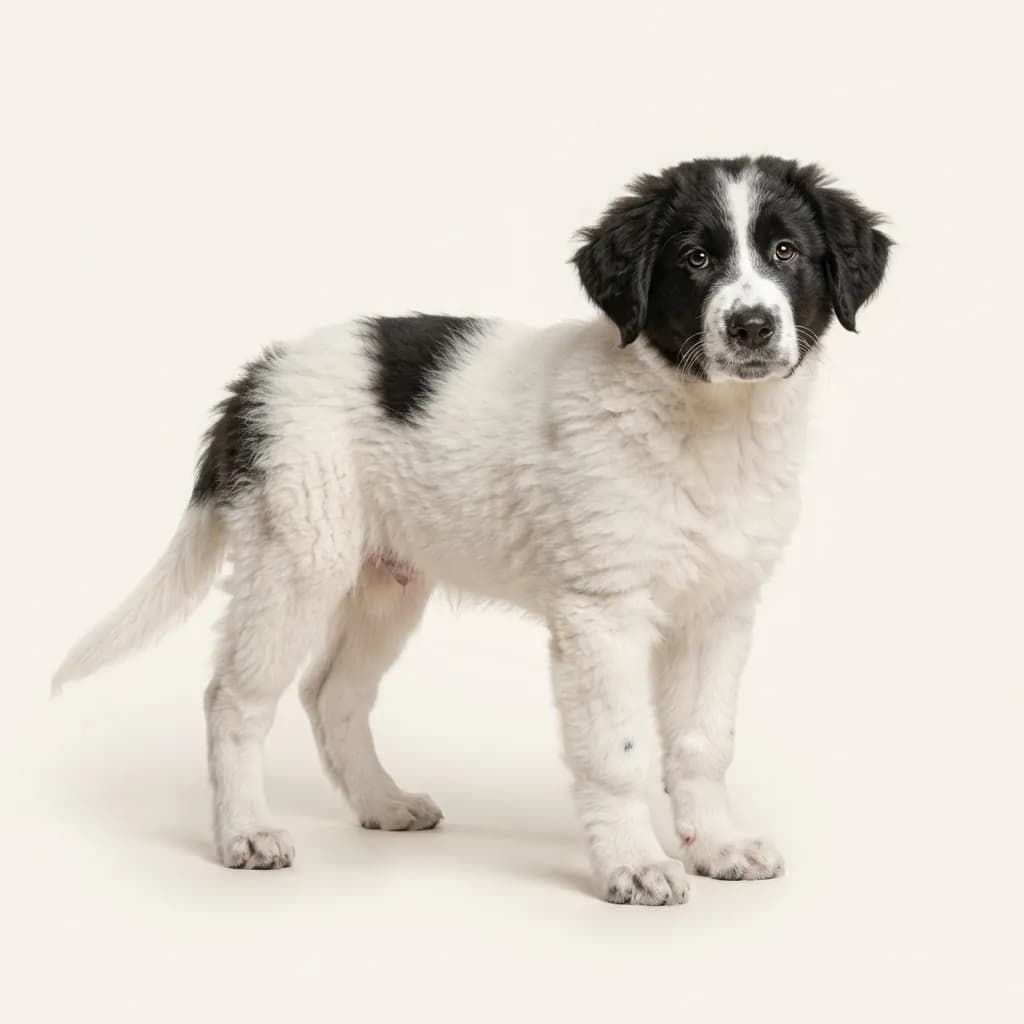 Piebald Transmontano Shepherd Dog (Cão de Gado Transmontano) — coat colour and appearance