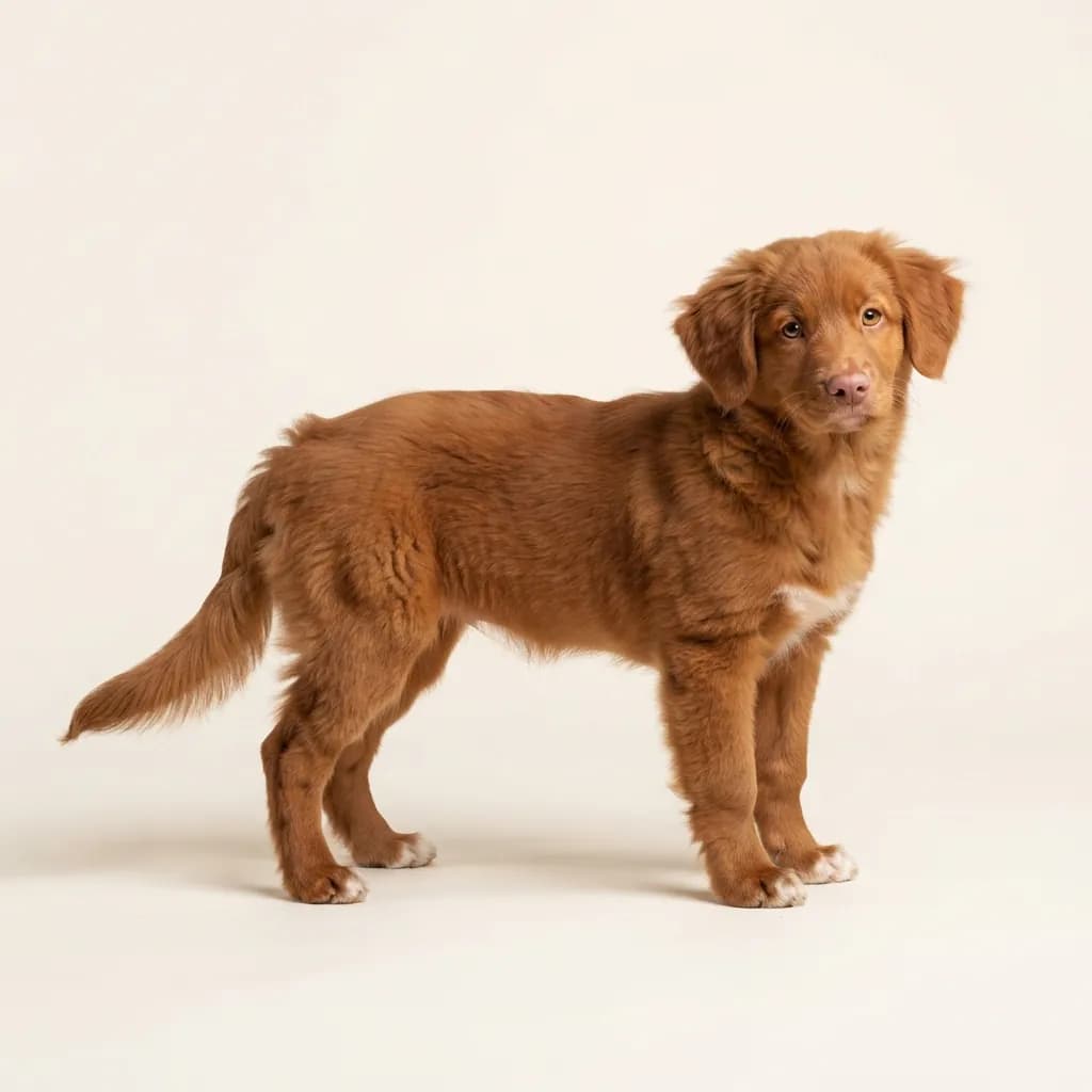 Nova Scotia Duck Tolling Retriever in Rot — Fellfarbe und Aussehen