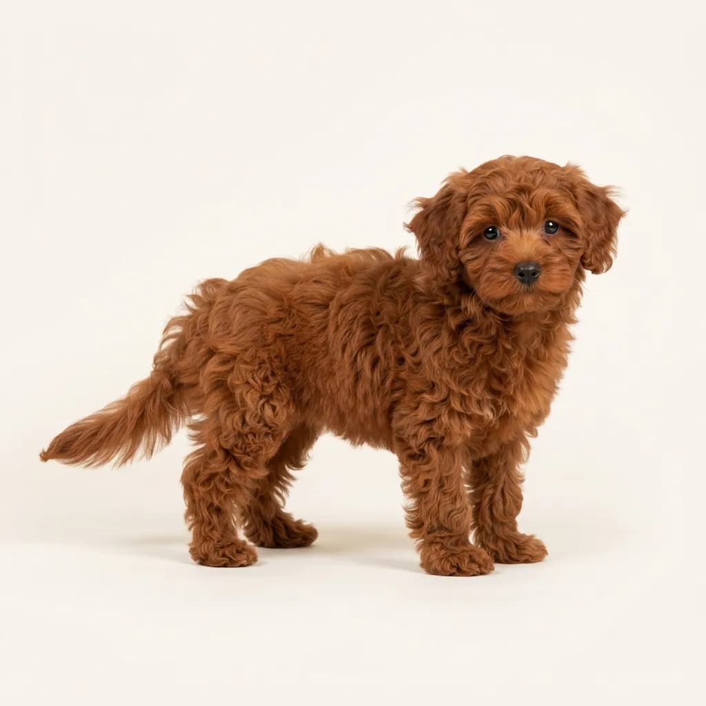 Maltipoo in Rot — Fellfarbe und Aussehen