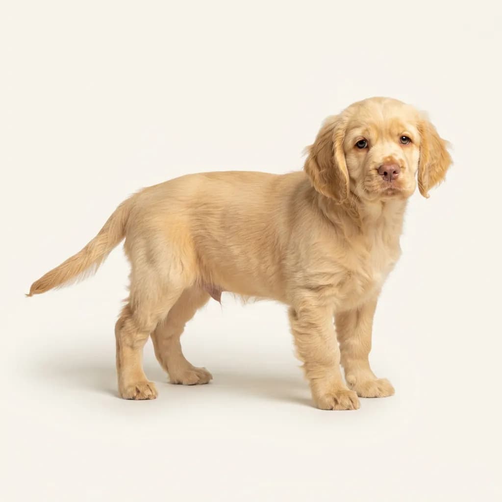 Clumber Spaniel in Gelb — Fellfarbe und Aussehen