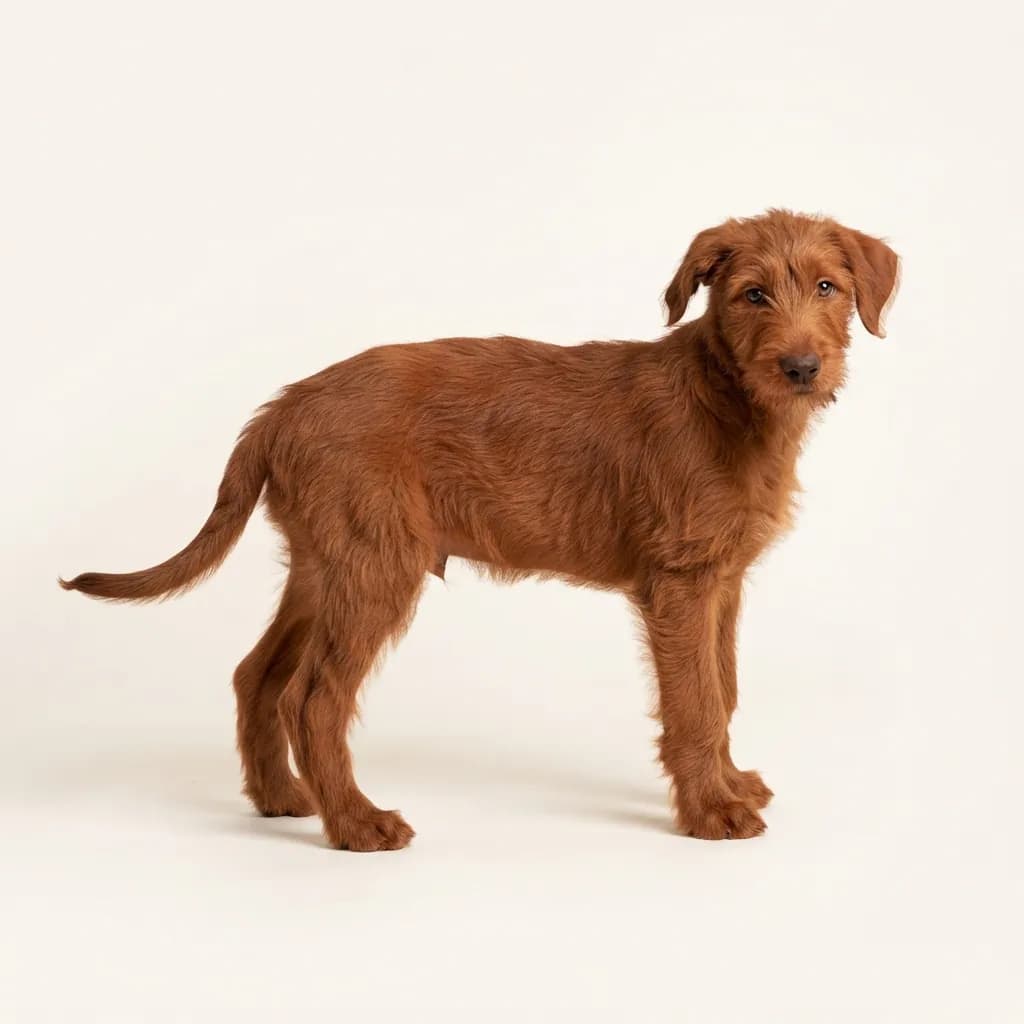 Deerhound in Rot — Fellfarbe und Aussehen