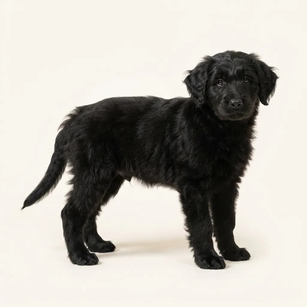 Black Bergamasco Shepherd Dog — coat colour and appearance