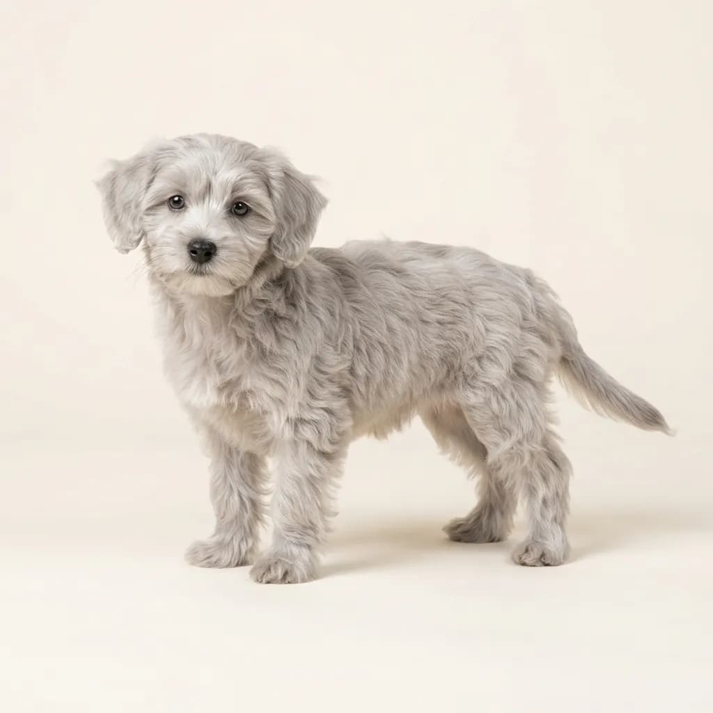 Silver Yorkiepoo — coat colour and appearance