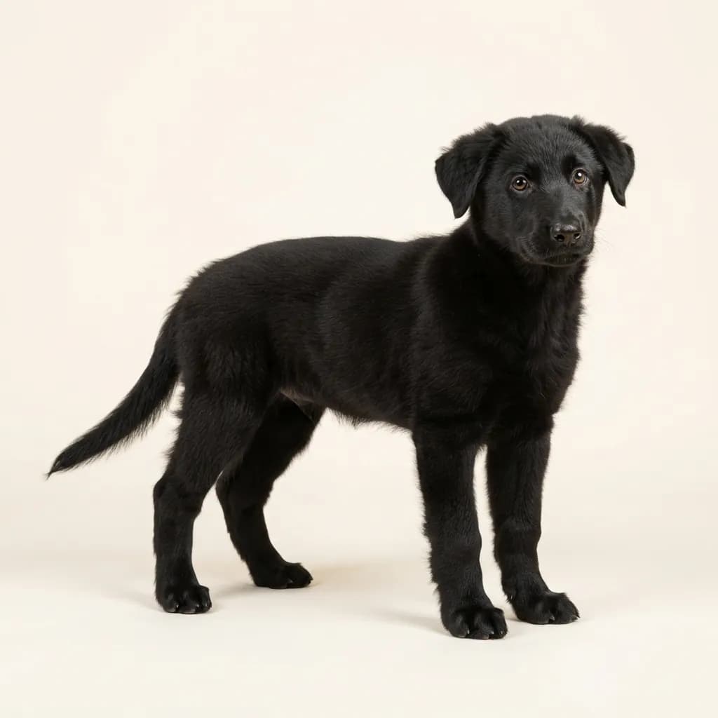 Black Majorca Shepherd Dog — coat colour and appearance